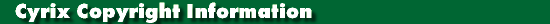 Copyright & Legal Information