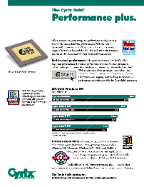 6x86 Performance Plus Product Sheet