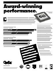 Award-Winning Performance Sheet